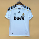 Camisa do Real Madrid I 09/10 Torcedor Branca RETRO