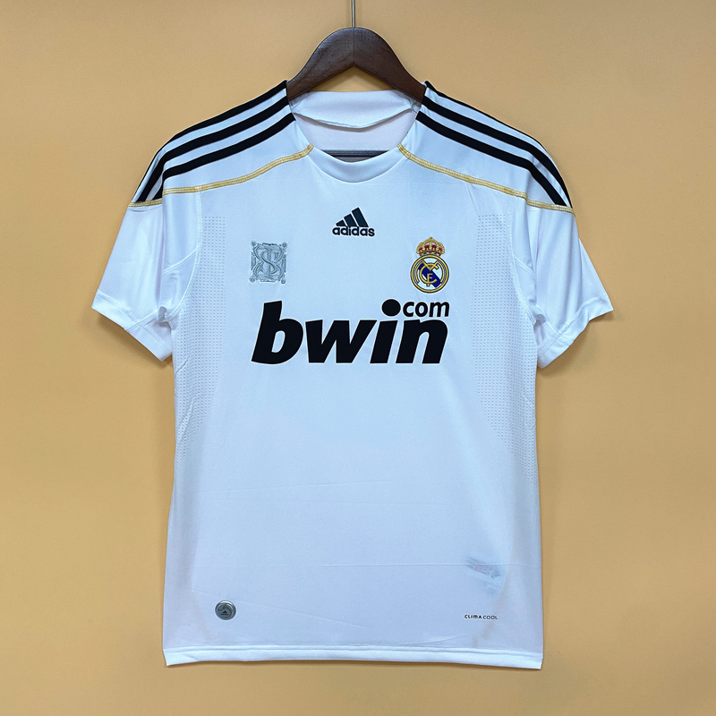 Camisa do Real Madrid I 09/10 Torcedor Branca RETRO