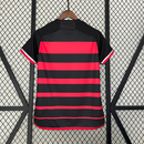 Camisa Feminina do Flamengo I 24/25 Torcedor Preto e Vermelho