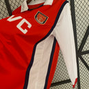 Camisa do Arsenal I Manga Longa 98/99 Torcedor RETRO