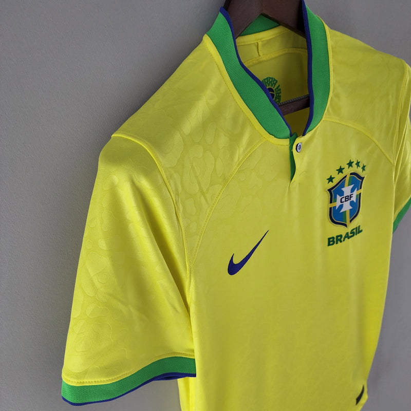 Camisa da Seleção Brasileira I 2022 Torcedor Amarela
