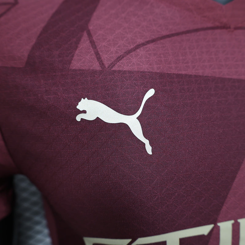 Camisa do Manchester City III 24/25 JOGADOR Vermelha