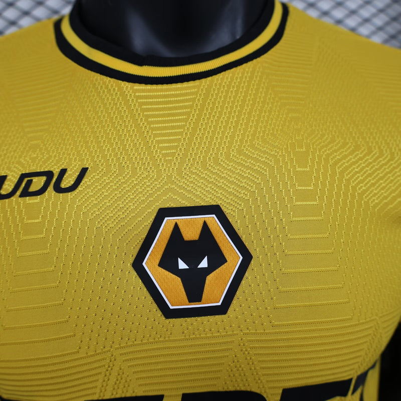 Camisa do Wolves I 24/25 JOGADOR Amarela