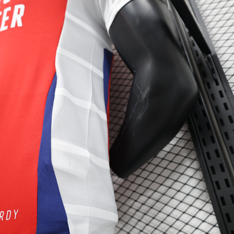 Camisa do Arsenal I 24/25 JOGADOR Vermelha