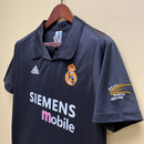 Camisa do Real Madrid II 02/03 Torcedor Preta RETRO