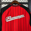 Camisa do Flamengo Baseball 25/26 Torcedor Preta e Vermelha