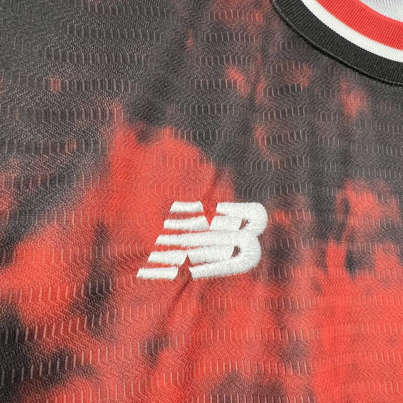 Camisa do São Paulo III 24/25 Torcedor Preta e Vermelha