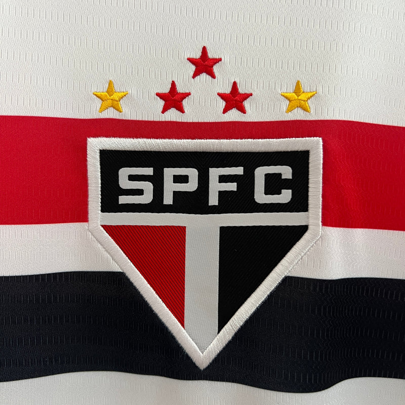 Camisa do São Paulo I Manga Longa 24/25 Torcedor Branca