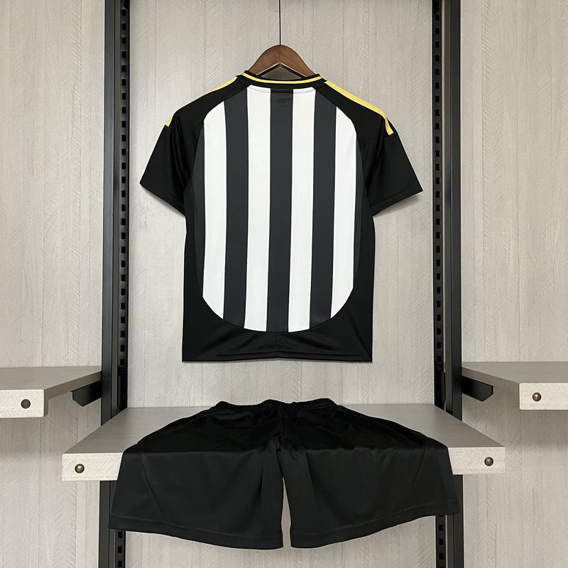 Kit infantil do Atlético Mineiro I 25/26 Torcedor Preto e Branco