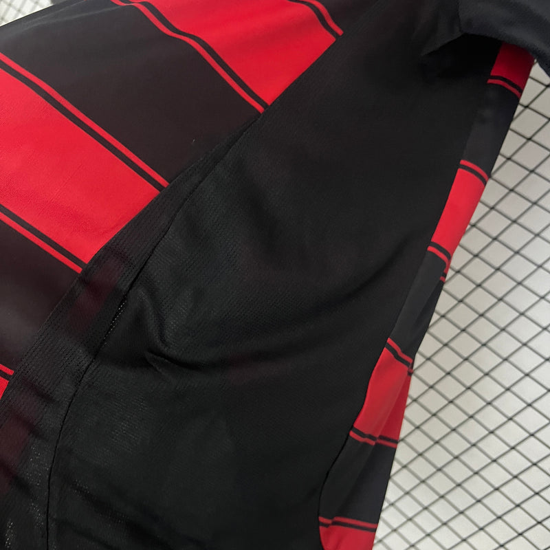 Camisa do Flamengo I 25/26 Torcedor Preta e Vermelha