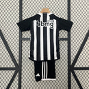 Kit infantil do Atlético Mineiro I 24/25 Torcedor Preto e Branco