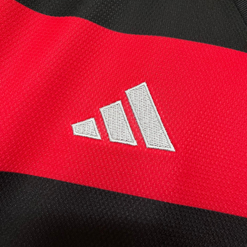 Camisa do Flamengo I 24/25 Torcedor Preta e Vermelha