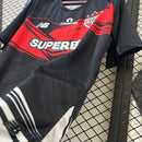 Camisa do São Paulo Treino 25/26 Torcedor Preto e Vermelho