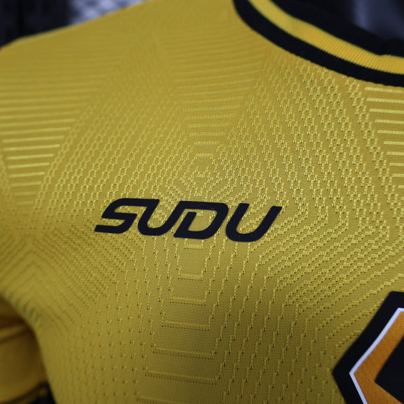 Camisa do Wolves I 24/25 JOGADOR Amarela